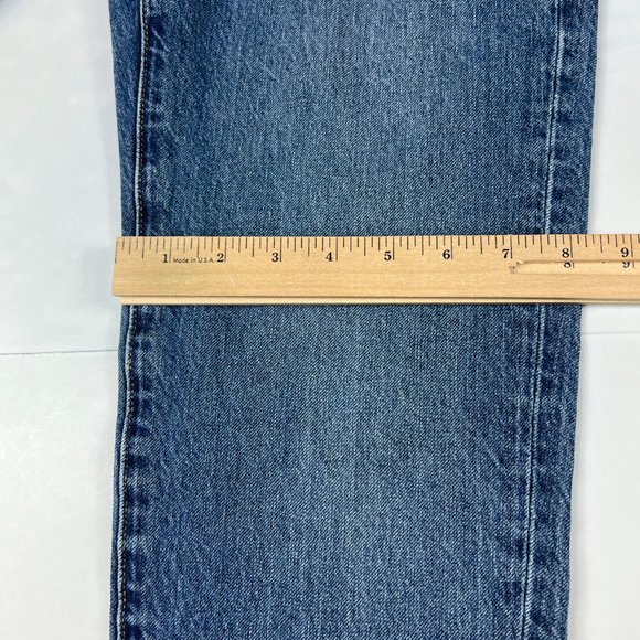 Abercrombie Fitch Jean Men 29x28* Langdon Skinny Blue Distressed Denim Tag 28x30 - Picture 13 of 16